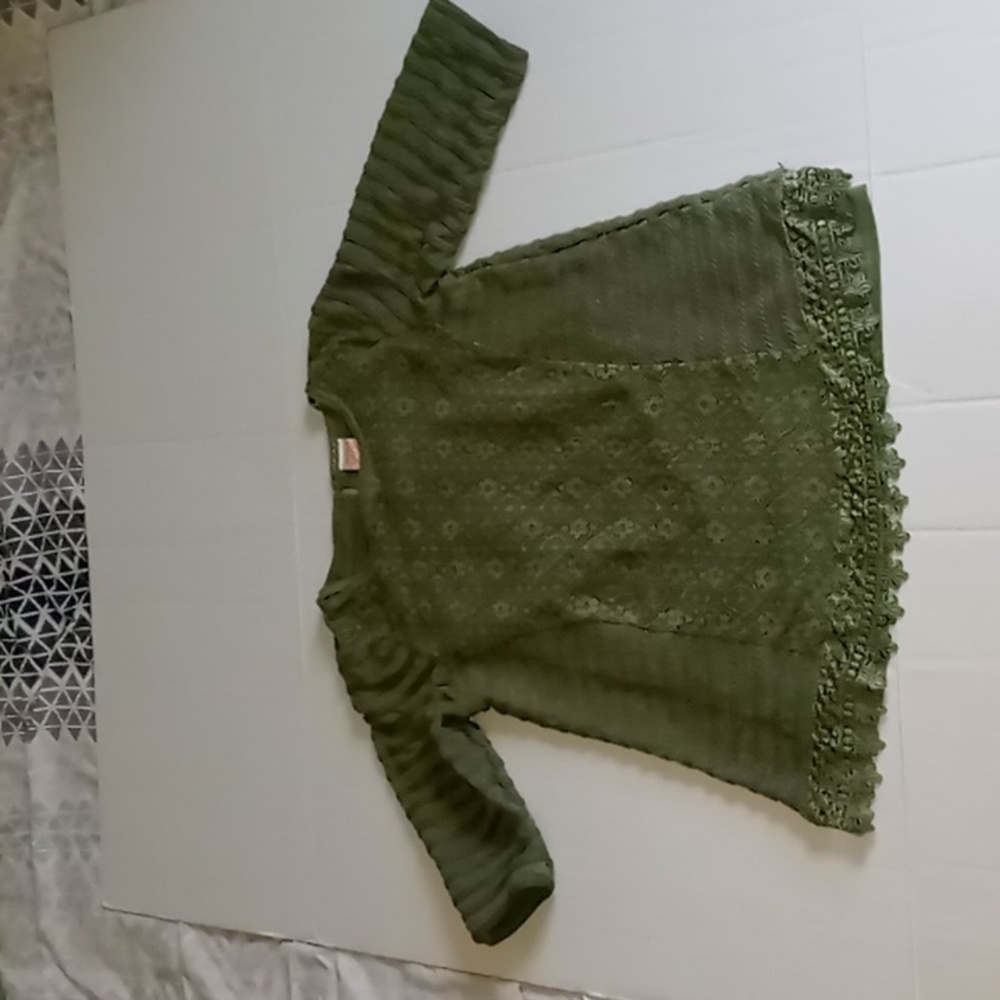 Faded Glory Blouse With Tank Top Underneath Girls XL(14-16)
